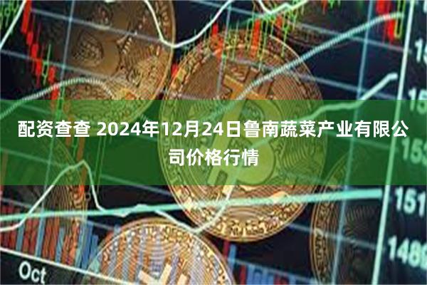 配资查查 2024年12月24日鲁南蔬菜产业有限公司价格行情